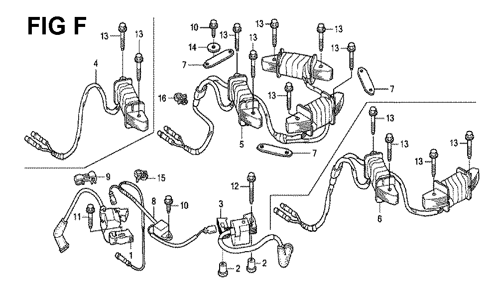 Fig-9 Diagram and Parts List for GXV520U Type QEA3 Honda Engine