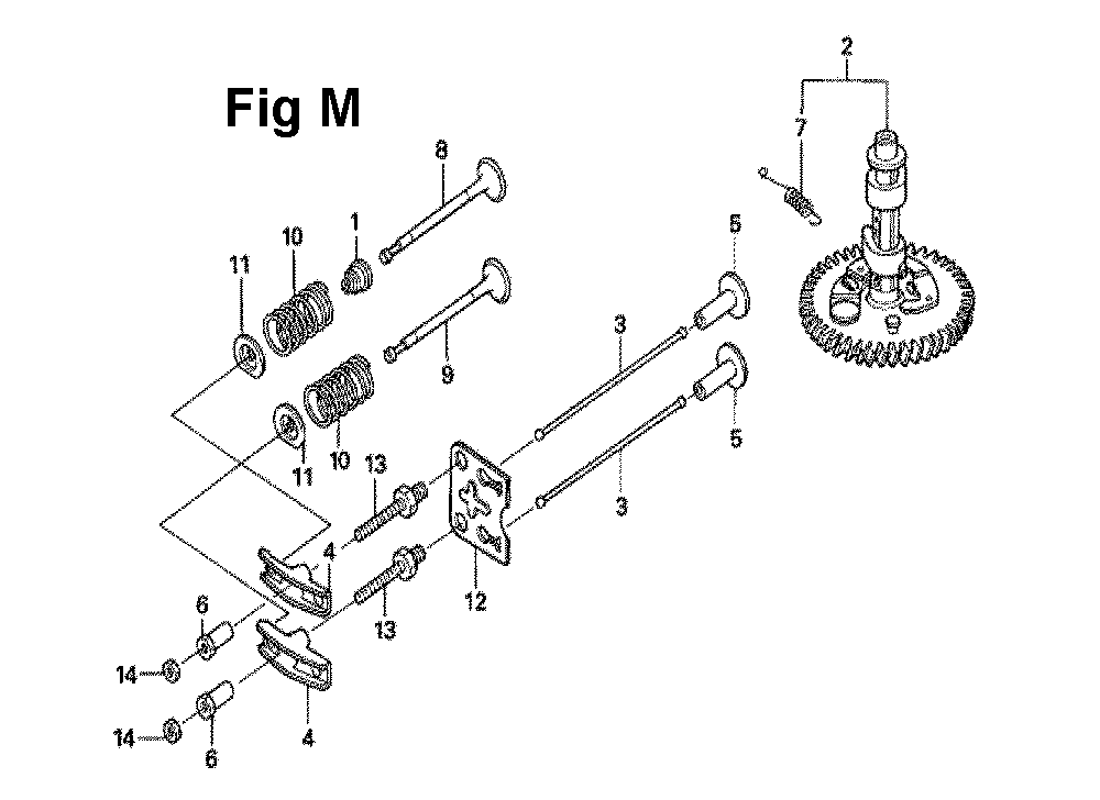 Fig-5 Diagram and Parts List for GXV160UH2 Type N45 Honda Engine