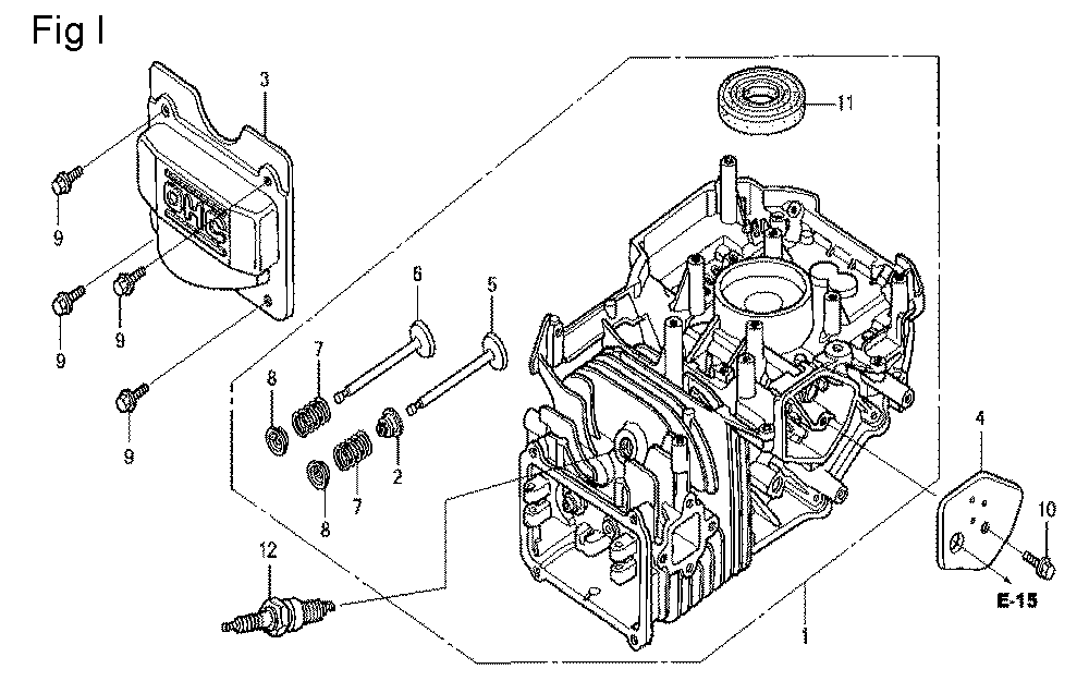 Fig-9 Diagram and Parts List for GCV160LE Type A2A9A Honda Engine