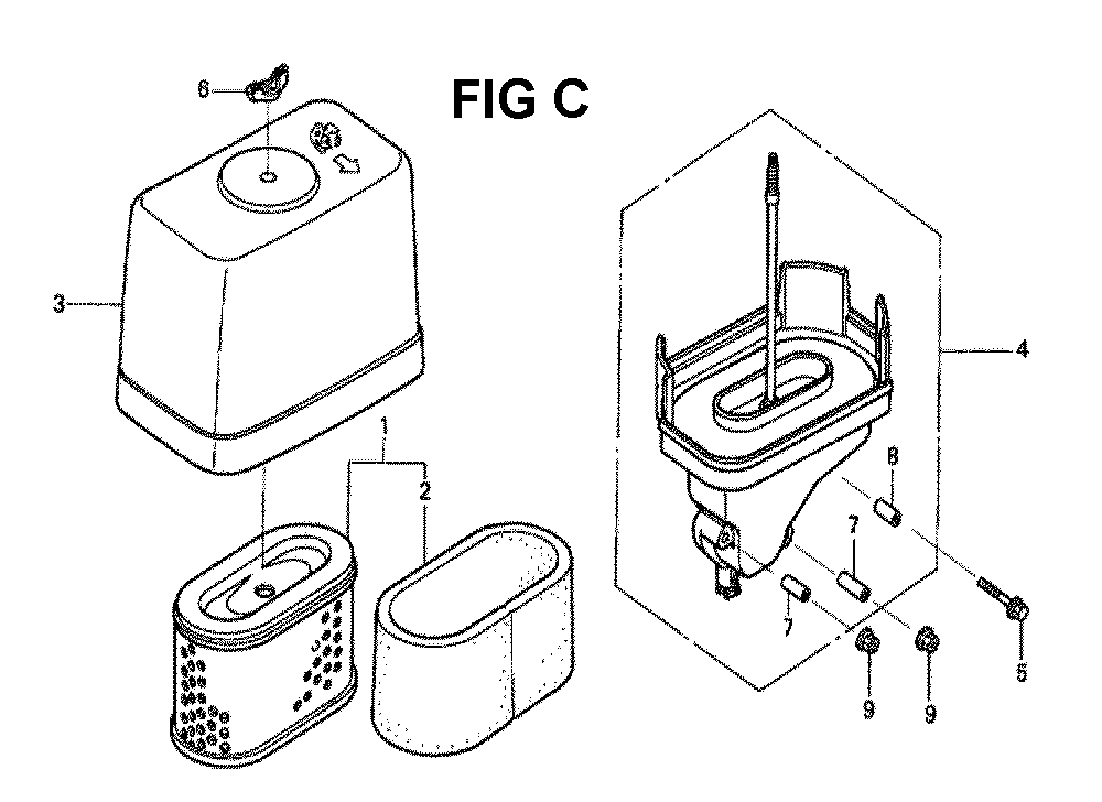 Fig-7 Diagram and Parts List for GXV340K2 Type DA23 Honda Engine