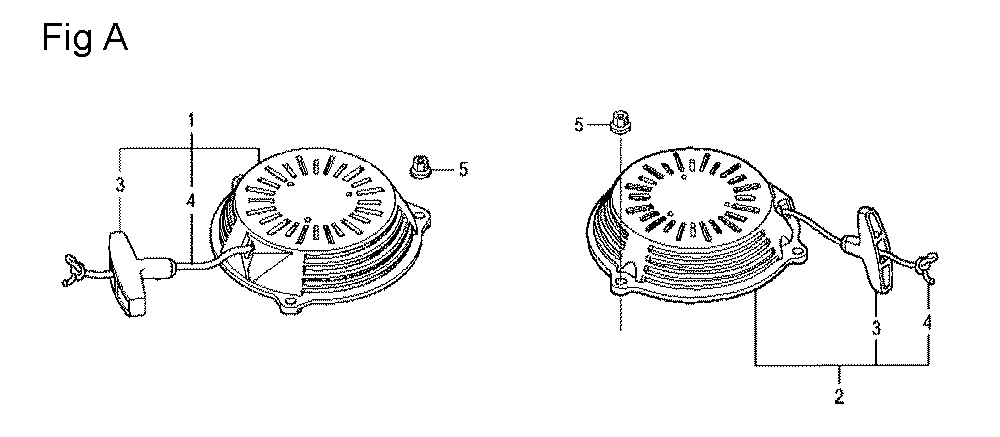 Fig-1 Diagram and Parts List for GCV160LA Type E1A2 Honda Engine