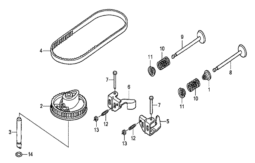 Fig-0 Diagram and Parts List for GCV190A Type S1A Honda Engine