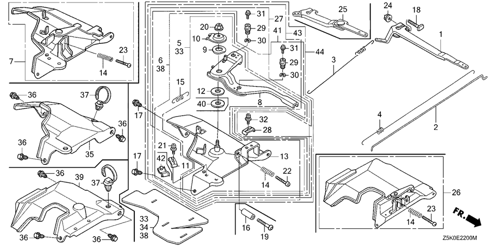 Control Diagram and Parts List for GX270UT2 (Type  PAE2/A)(GCBGT-2000001 - 2258490) Honda Engine