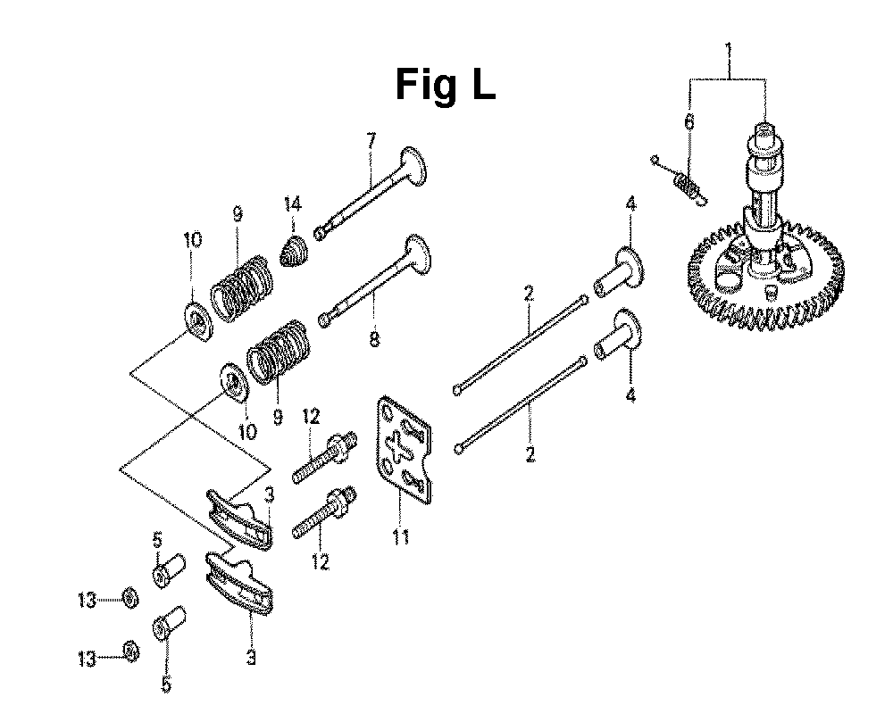 Fig-11 Diagram and Parts List for GXV160 Type A1L2 Honda Engine