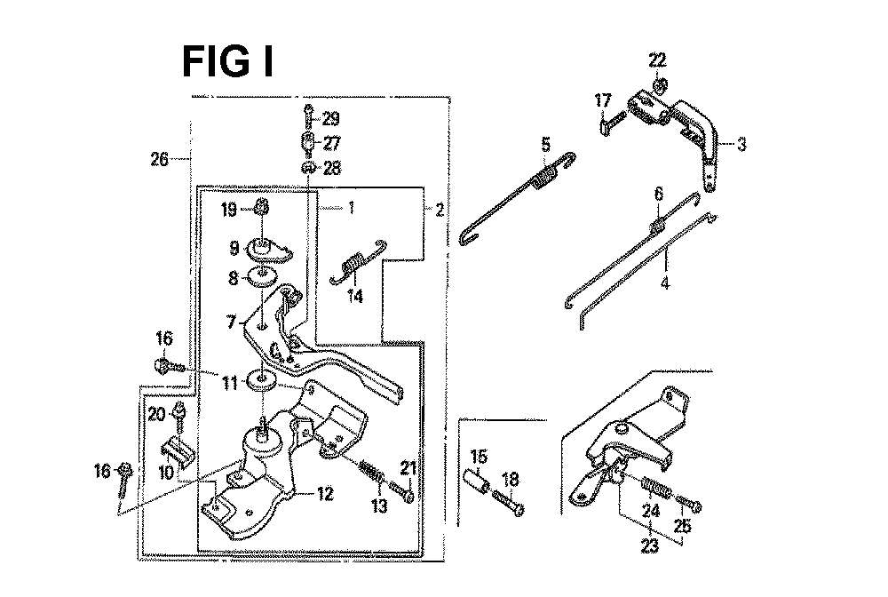 Fig-15 Diagram and Parts List for GX160H1 Type QDBRA Honda Engine