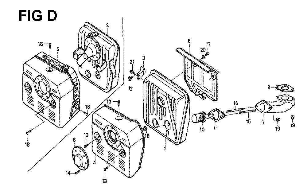 Fig-4 Diagram and Parts List for GXV340K1 Type DN4 Honda Engine