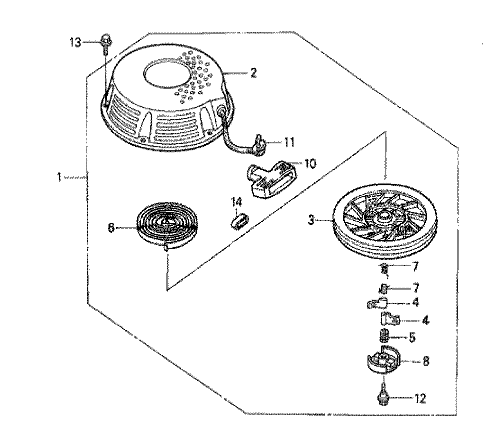 Fig-0 Diagram and Parts List for GXV340K1 Type DN3 Honda Engine