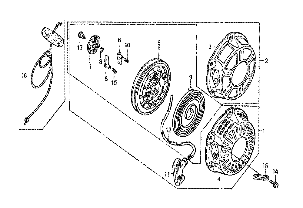 Fig-0 Diagram and Parts List for GX160K1 (VED)(86-9099999) Honda Engine