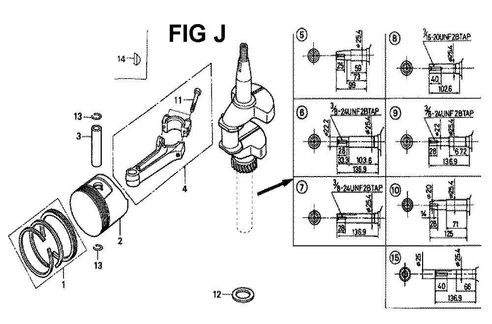 Fig-4 Diagram and Parts List for GXV160K1 Type N426 Honda Engine