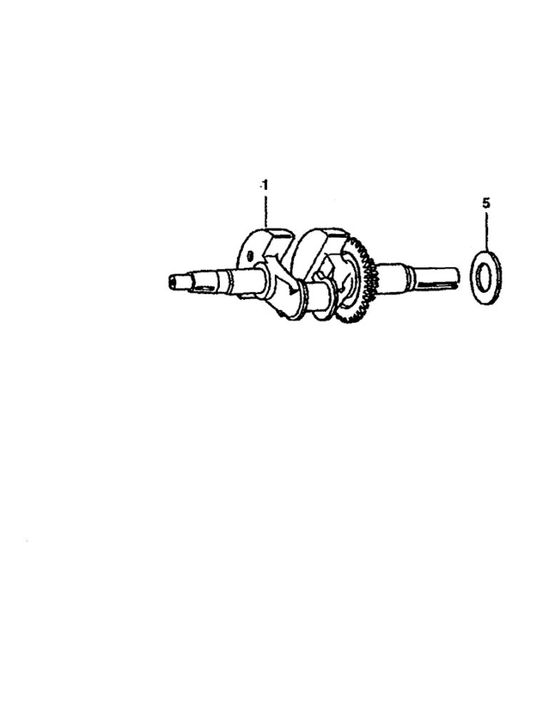 Crankshaft Diagram and Parts List for GCV-160-A1AE  Honda Engine