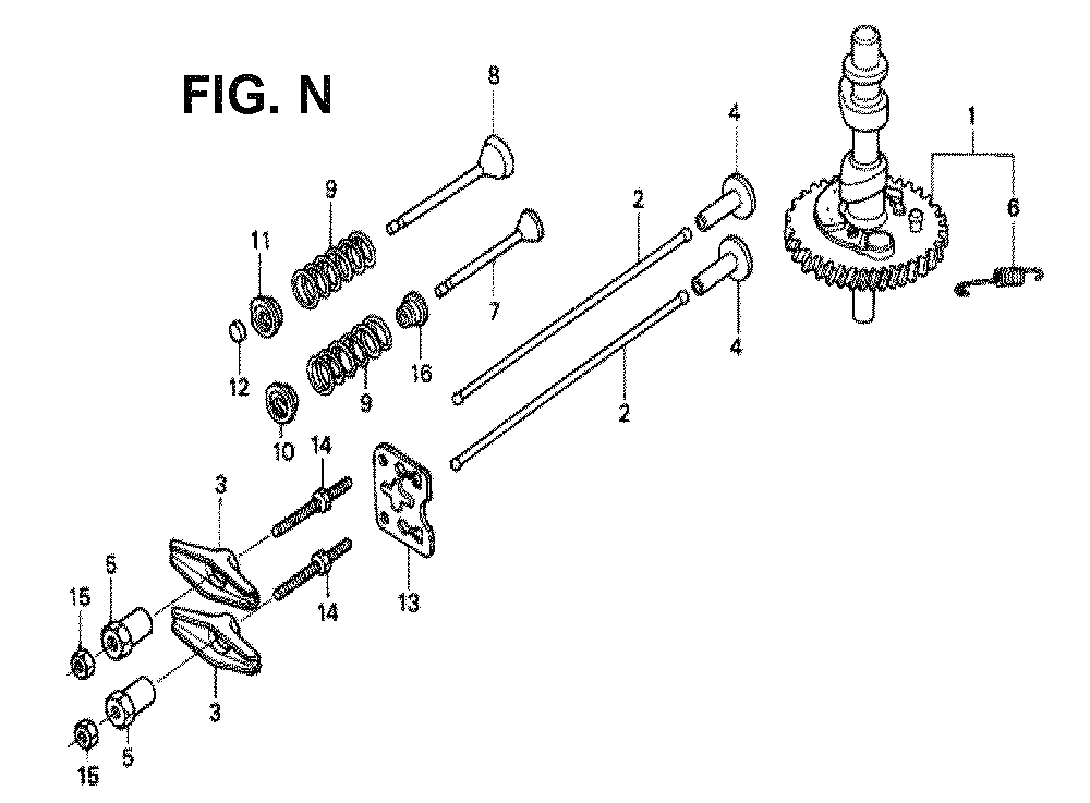 Fig-2 Diagram and Parts List for GXV120 Type SFLY Honda Engine