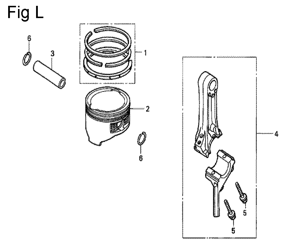 Fig-12 Diagram and Parts List for GC160 Type QHE Honda Engine
