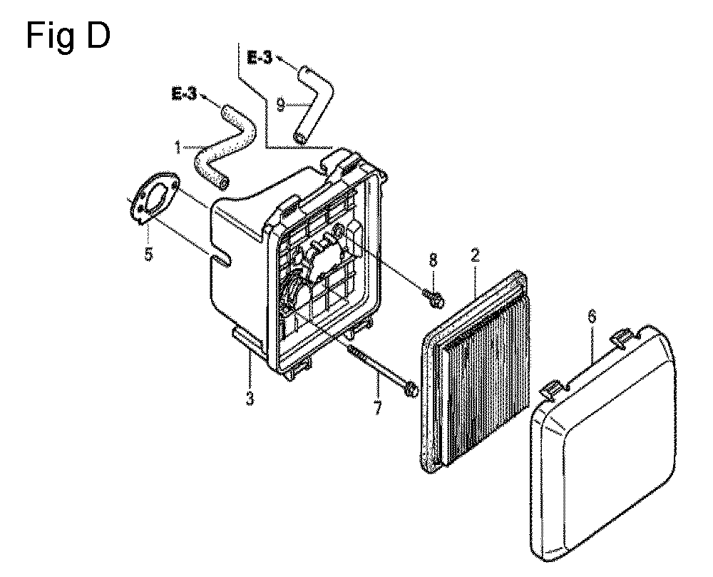 Fig-4 Diagram and Parts List for GCV160A Type N1AF Honda Engine
