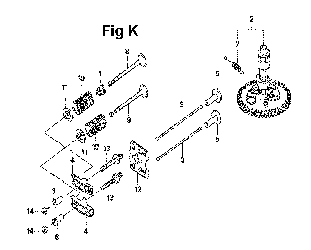 Fig-9 Diagram and Parts List for GXV160A1 Type A12 Honda Engine