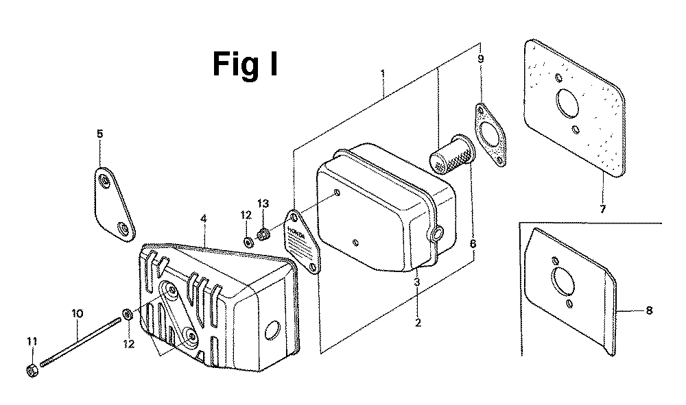 Fig-13 Diagram and Parts List for GXV120 Type N2CA Honda Engine
