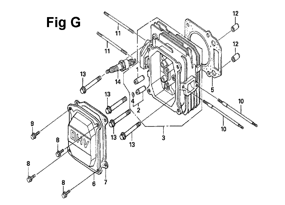 Fig-6 Diagram and Parts List for GXV160UH2 Type N5M Honda Engine