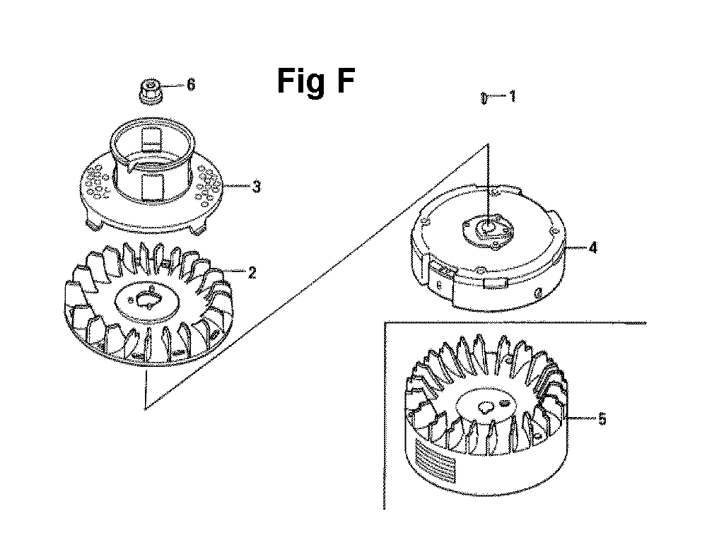 Fig-9 Diagram and Parts List for GXV160UH2 Type SFY Honda Engine