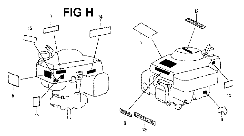 Fig-4 Diagram and Parts List for GXV120 Type A21 Honda Engine