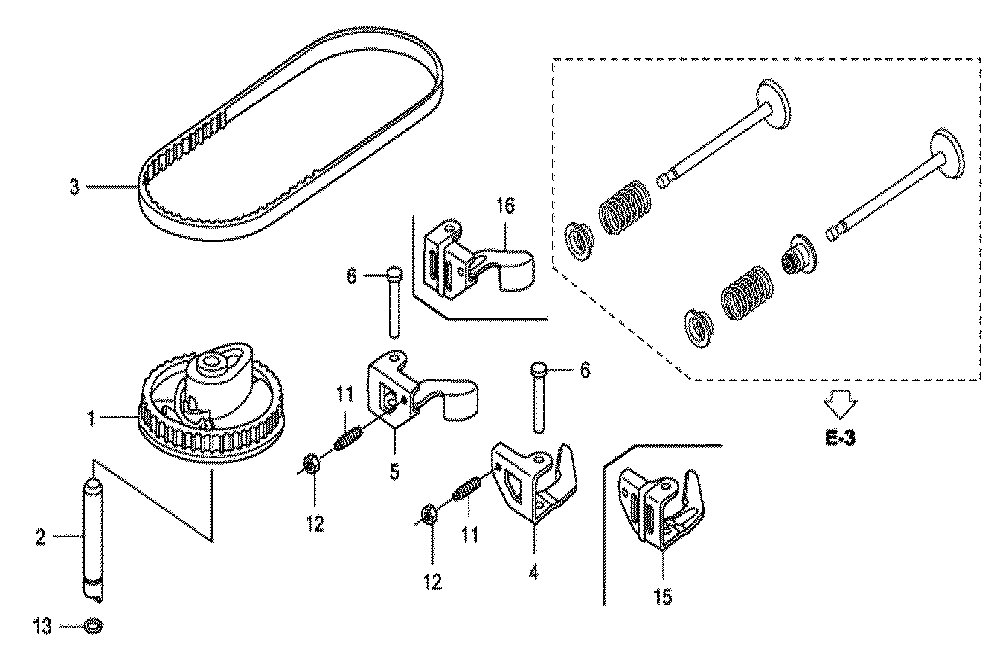 Fig-0 Diagram and Parts List for GCV160A Type N5A Honda Engine