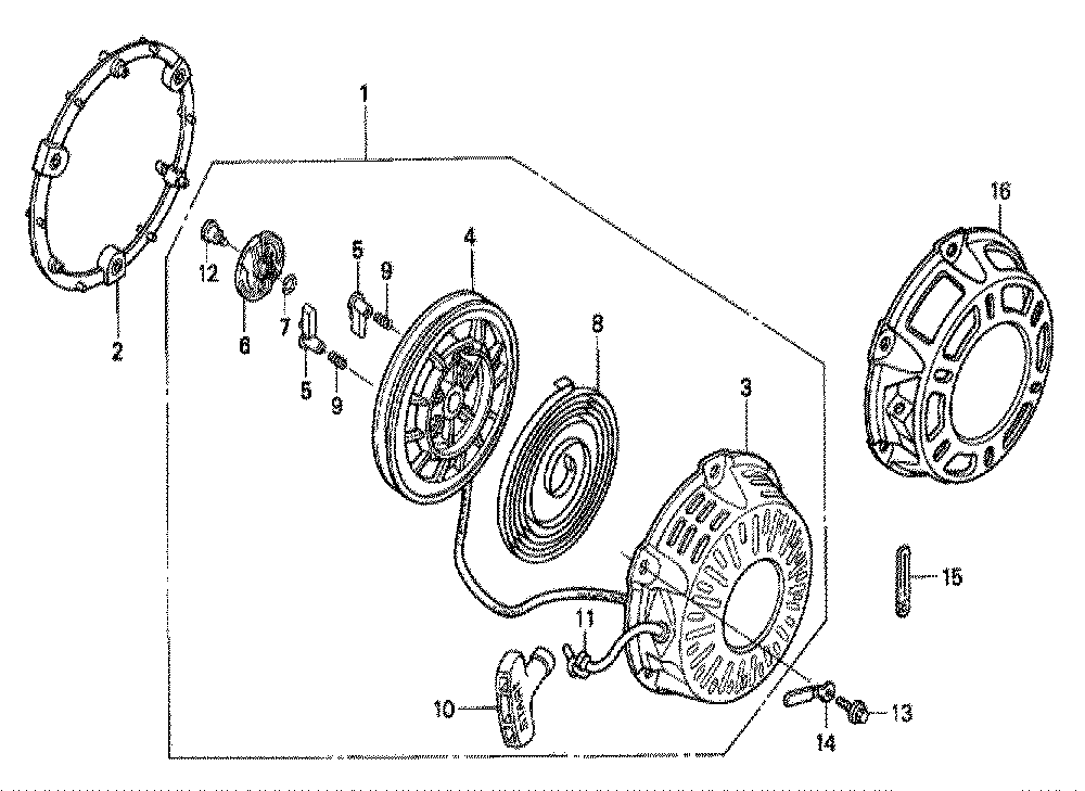 Fig-0 Diagram and Parts List for GX200 SJ-Seri-10-1899999 Honda Engine