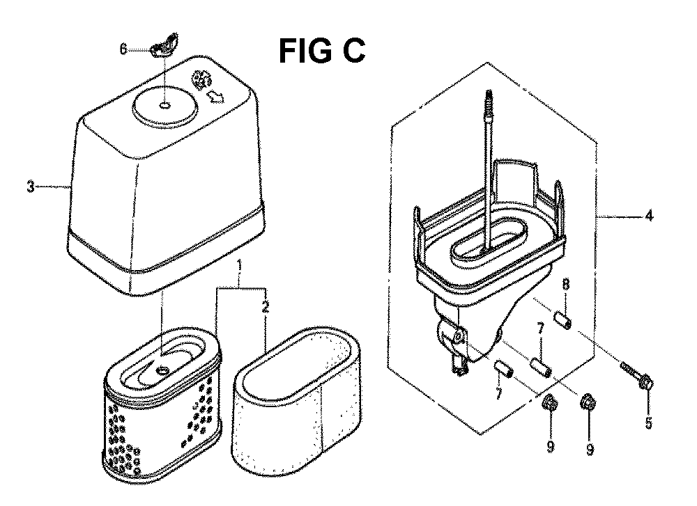Fig-3 Diagram and Parts List for GXV340K2 Type DN3 Honda Engine