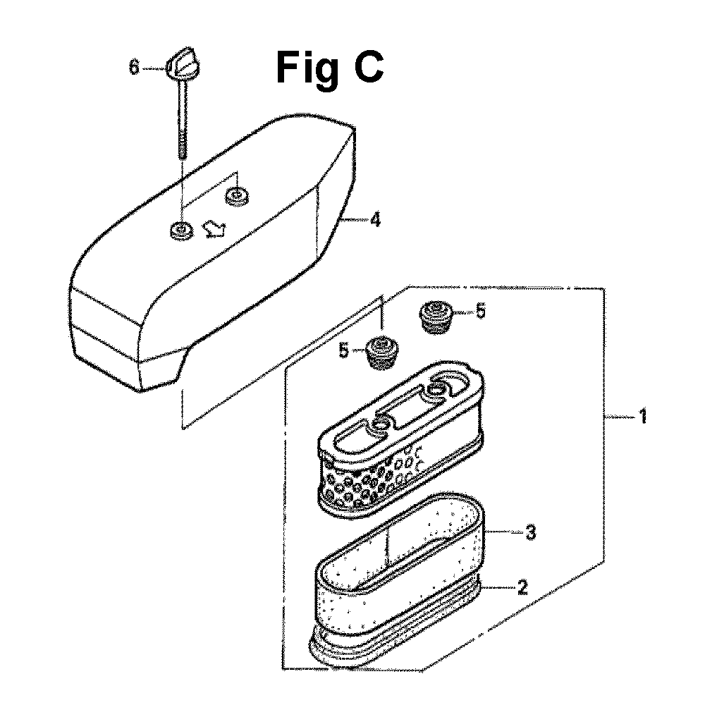 Fig-1 Diagram and Parts List for GXV160A1 Type N12 Honda Engine