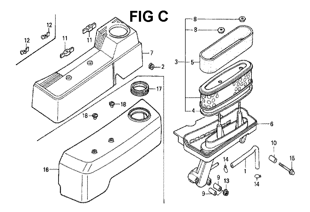 Fig-11 Diagram and Parts List for GXV160 Type A1 Honda Engine