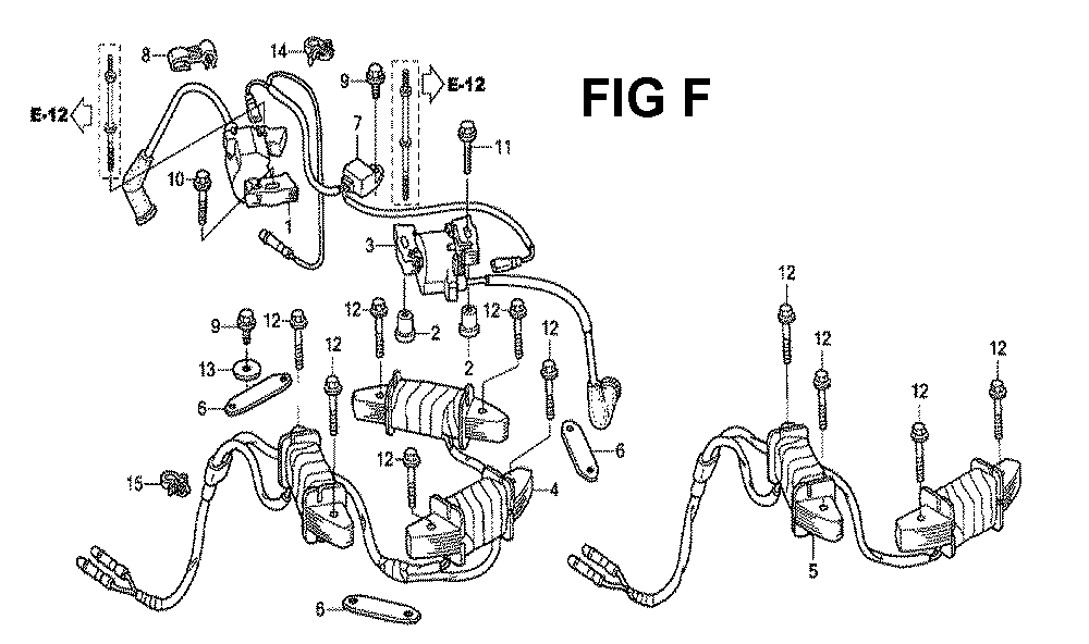 Fig-11 Diagram and Parts List for GXV530 U4-1070150 Honda Engine