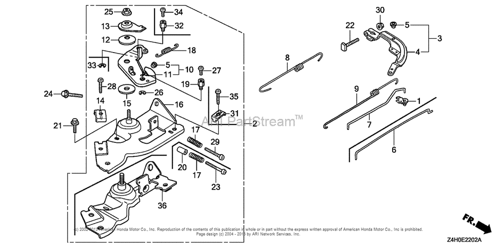 Control (3) Diagram and Parts List for GX120UT1 (typeKRSB)(GCAGT-1000001) Honda Engine