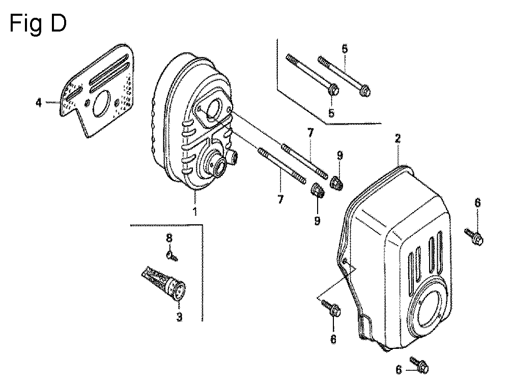 Fig-4 Diagram and Parts List for GX100U Type KRS2 Honda Engine