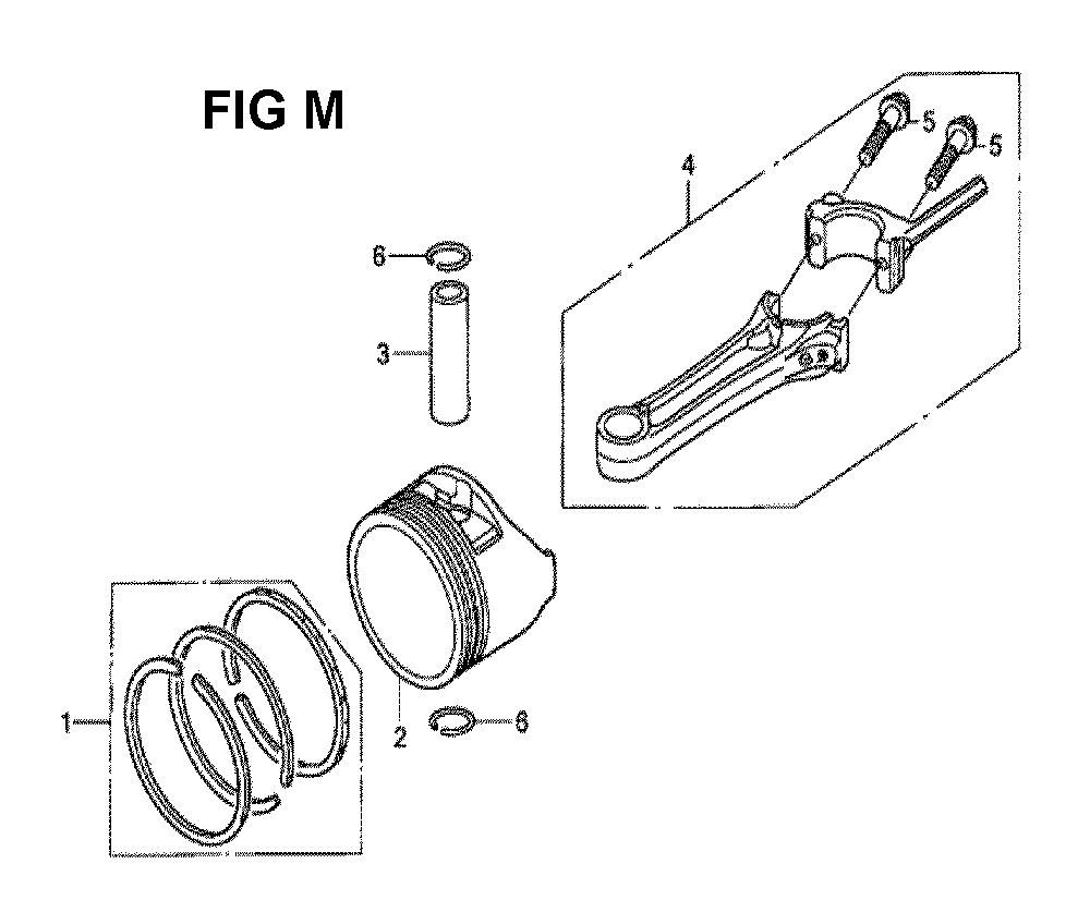 Fig-13 Diagram and Parts List for GCV190LA Type G5BR Honda Engine