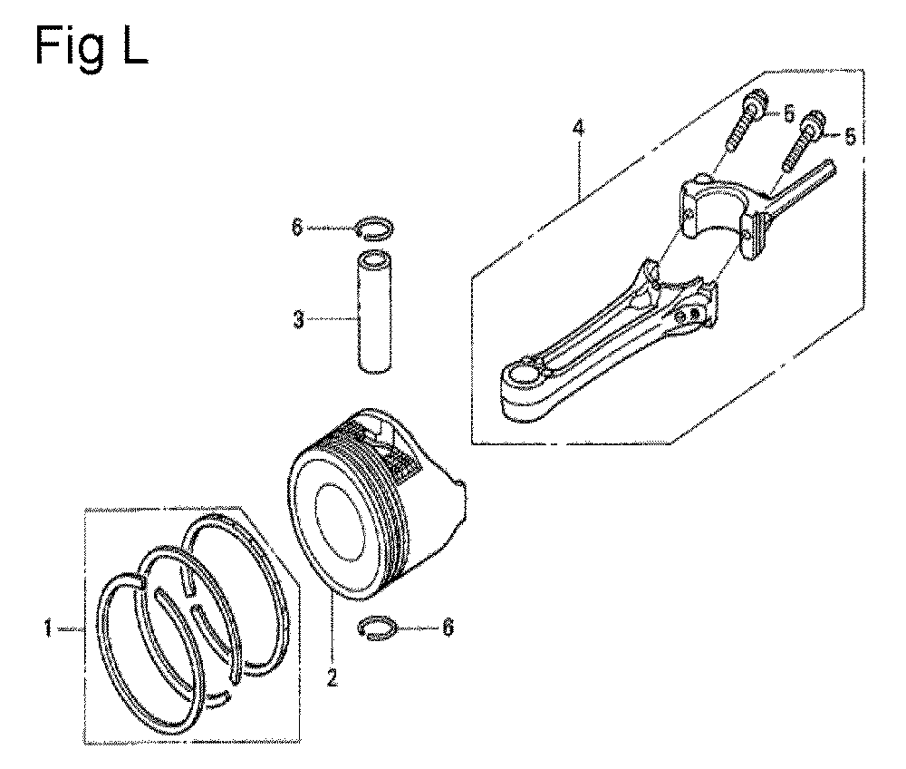 Fig-12 Diagram and Parts List for GSV190A Type A2G7 Honda Engine