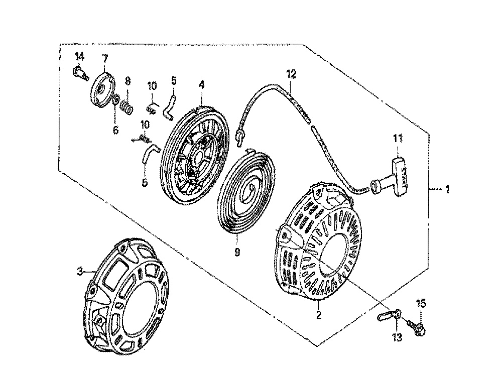 Fig-0 Diagram and Parts List for GX160U1 Type HHQ4 Honda Engine