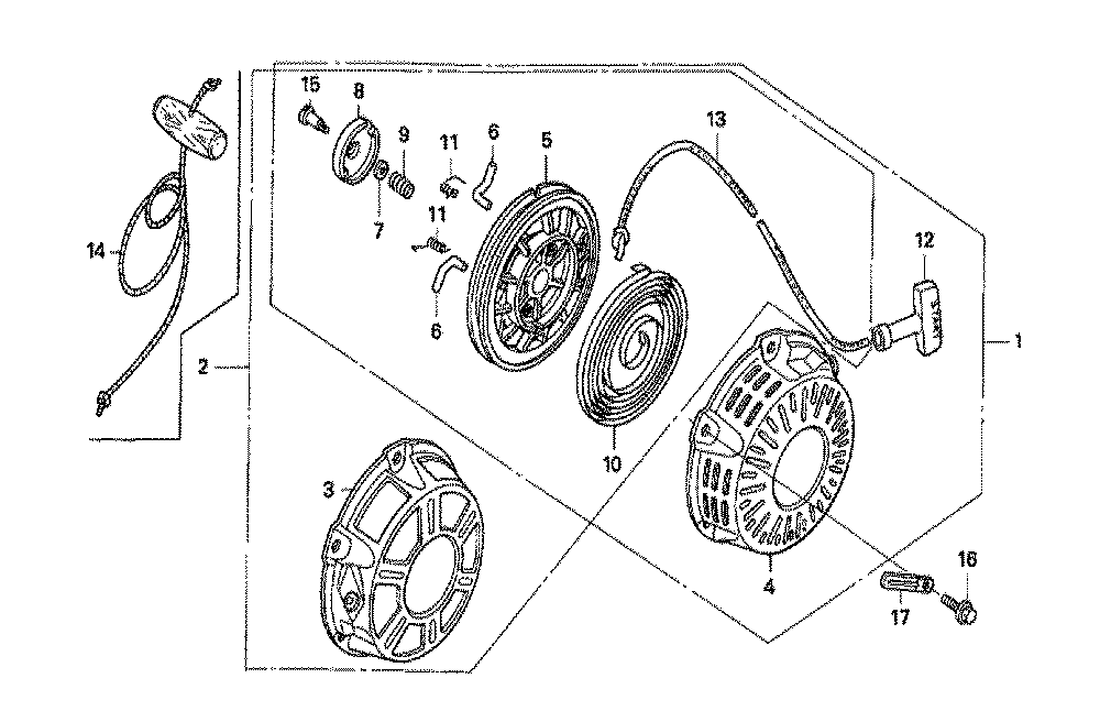 Fig-0 Diagram and Parts List for GX160K1 Type VMT Honda Engine