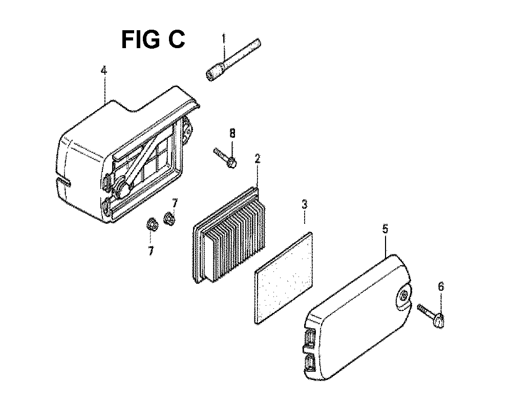 Fig-4 Diagram and Parts List for GXV140 Type MAJ Honda Engine