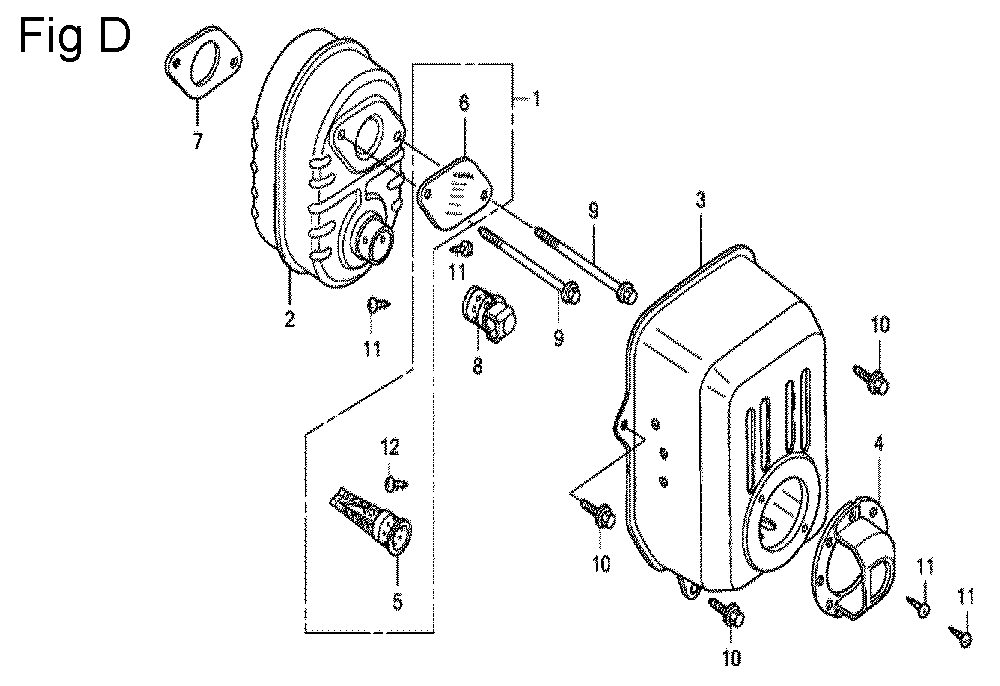 Fig-4 Diagram and Parts List for GC160LA Type PHA Honda Engine