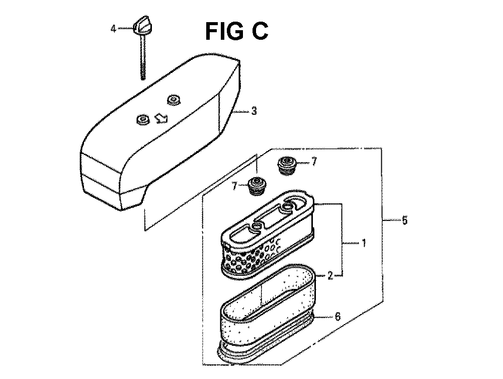 Fig-4 Diagram and Parts List for GXV160K1 Type A1S Honda Engine