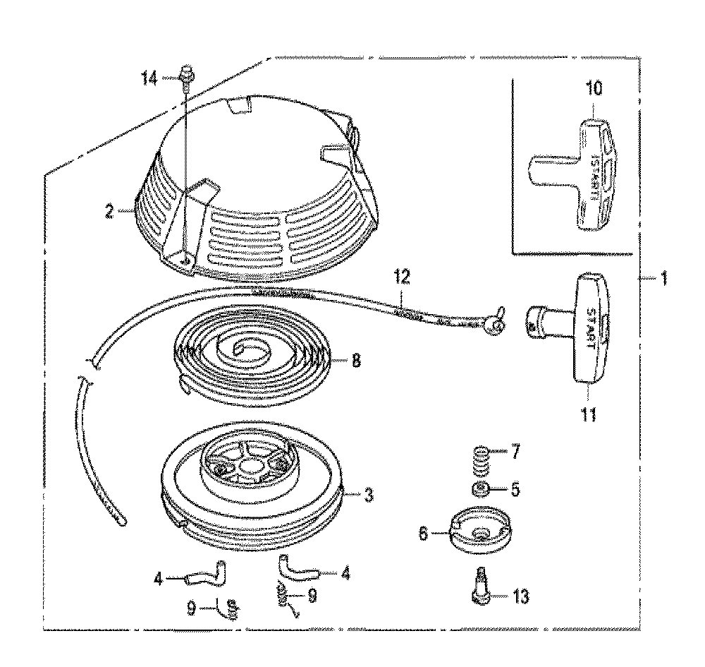 Fig-0 Diagram and Parts List for GXV160UH2 Type A1SA Honda Engine