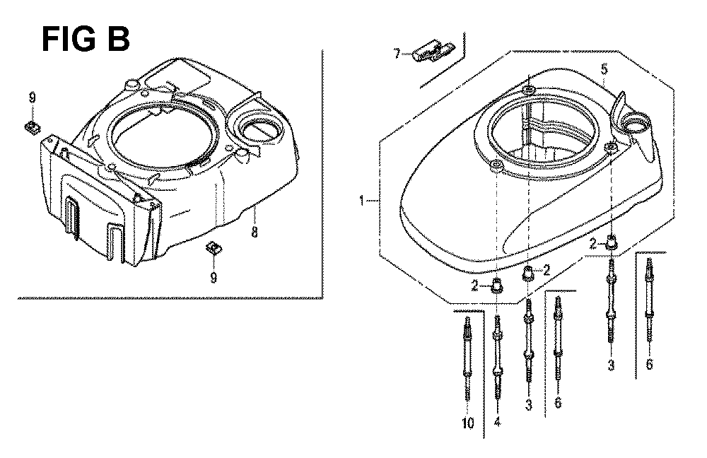 Fig-2 Diagram and Parts List for GCV190LA Type N5RB Honda Engine