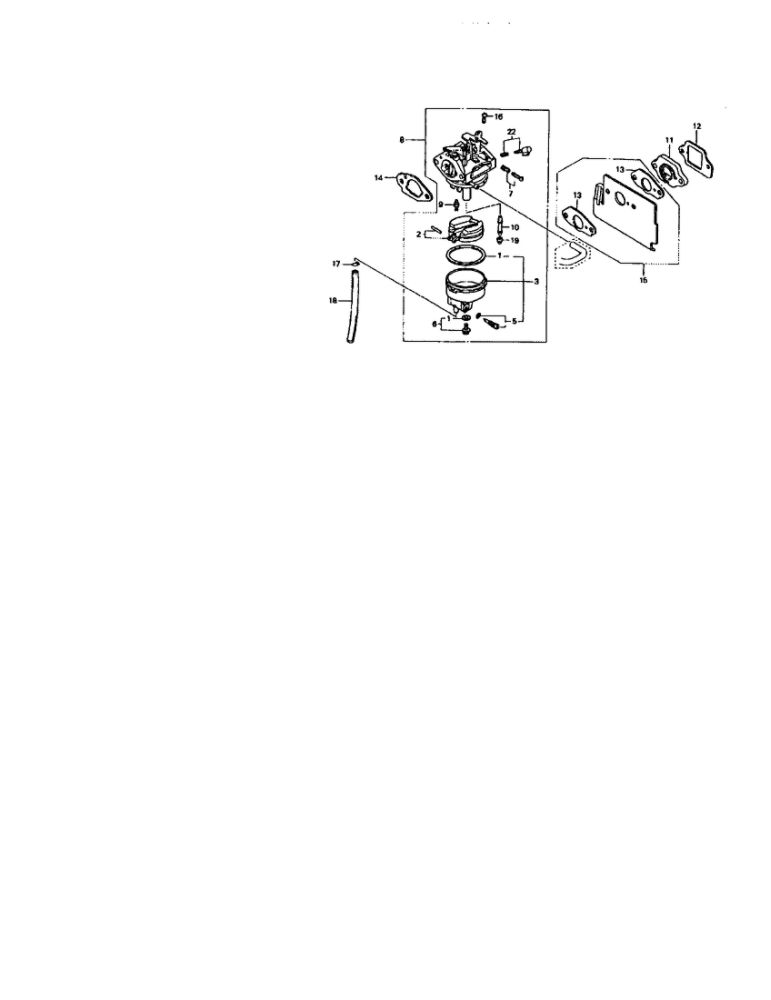 Carburetor Diagram and Parts List for GCV-160-AQHA2  Honda Engine