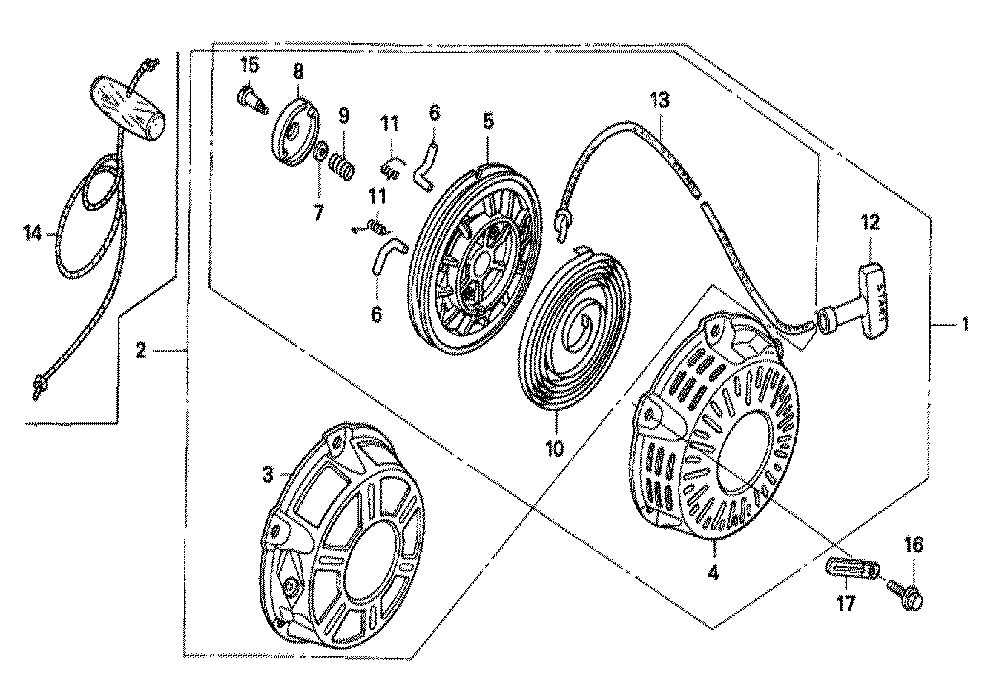 Fig-0 Diagram and Parts List for GX160K1 Type KTA Honda Engine