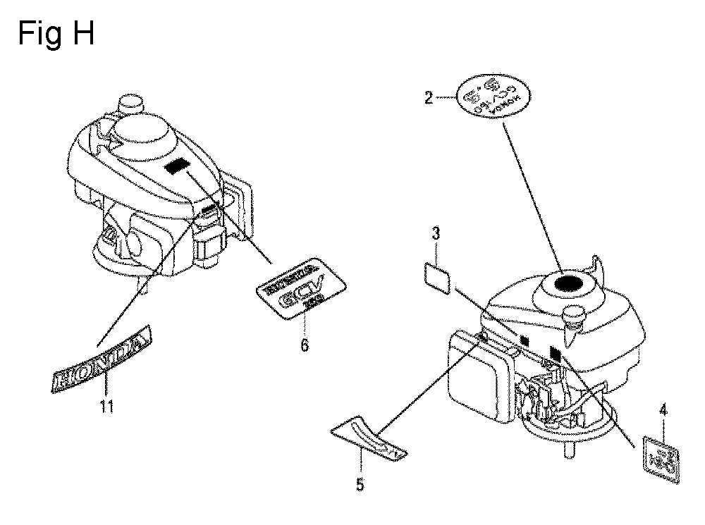 Fig-8 Diagram and Parts List for GCV160LA Type N7S1 Honda Engine