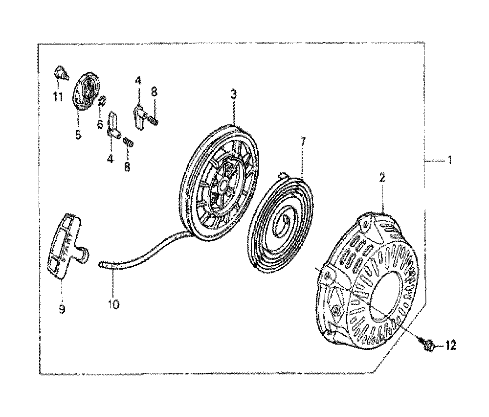 Fig-0 Diagram and Parts List for GX120K1 (TX2)(43-9099999) Honda Engine