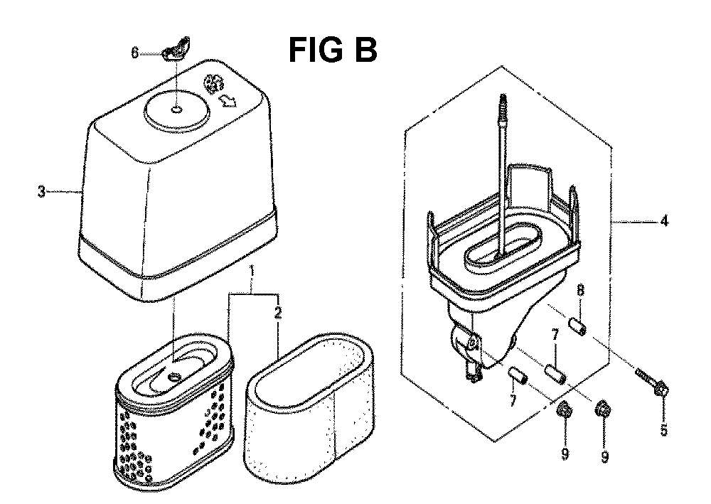 Fig-1 Diagram and Parts List for GXV340K2 Type DCA1 Honda Engine