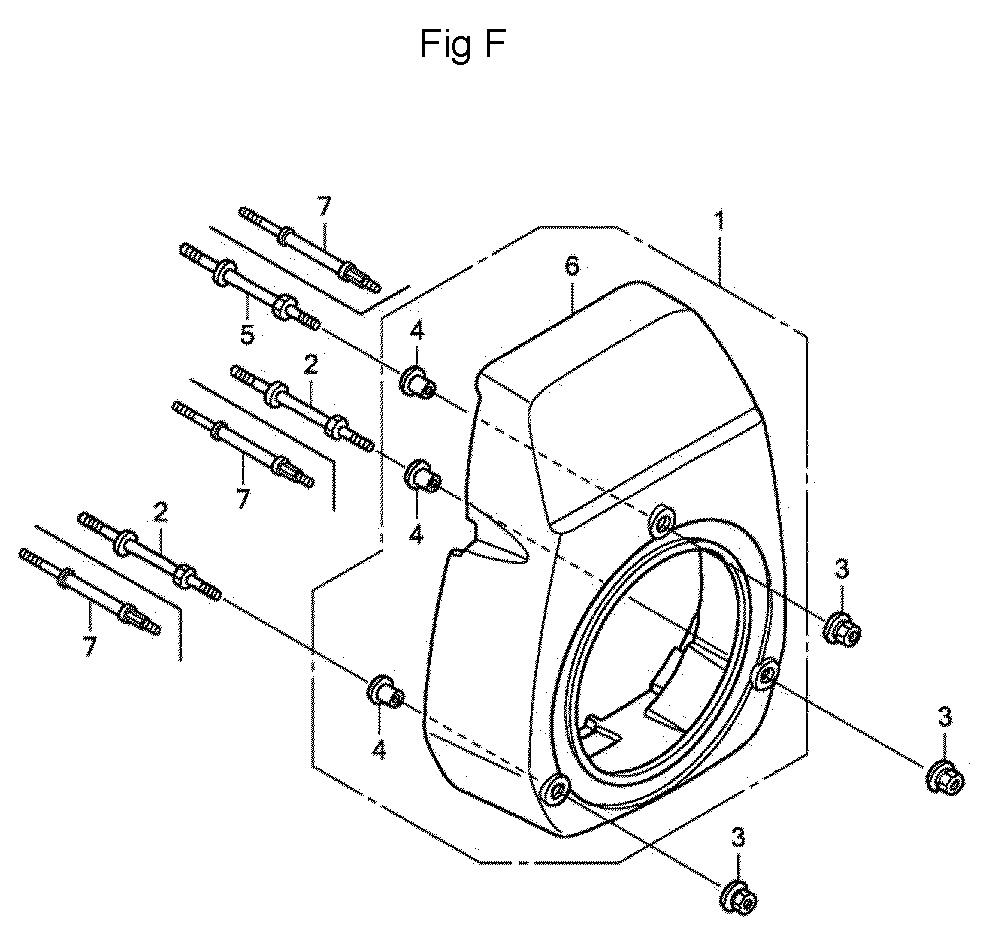 Fig-6 Diagram and Parts List for GC160A Type QEA2 Honda Engine