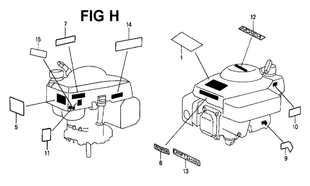 Fig-5 Diagram and Parts List for GXV140 Type N1GA Honda Engine