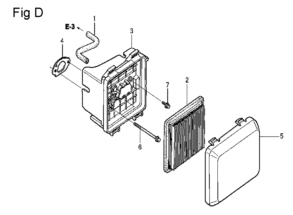 Fig-4 Diagram and Parts List for GCV160LA Type N1A Honda Engine
