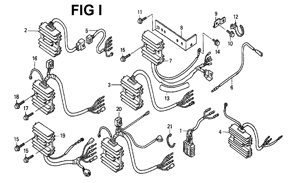 Fig-14 Diagram and Parts List for GXV530 Type QEA3A Honda Engine