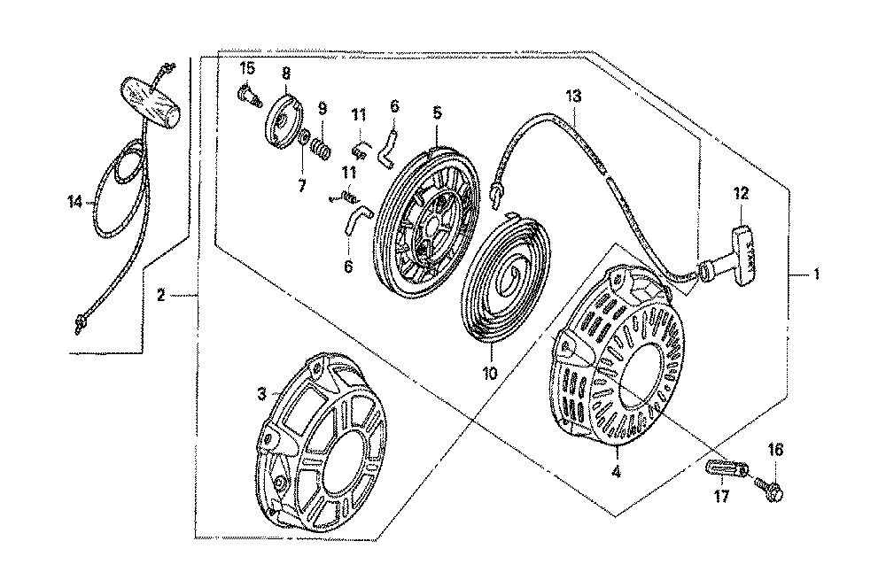 Fig-0 Diagram and Parts List for GX160K1 Type PHM Honda Engine