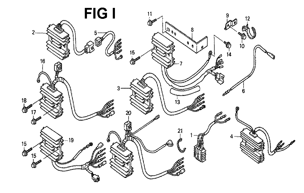 Fig-6 Diagram and Parts List for GXV530 Type QXU4 Honda Engine